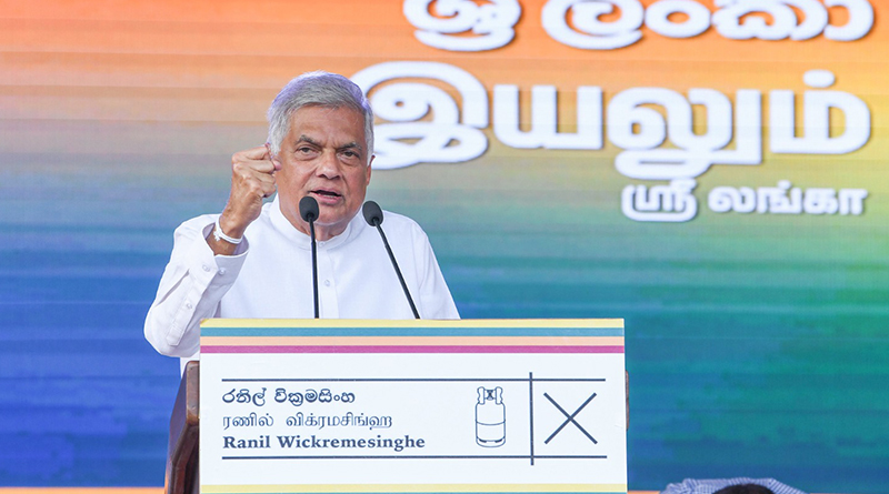 ජනතාව ජිවත් කරවීමේ වගකීම  තමන් භාරගන්නා බව ජනපති කියයි